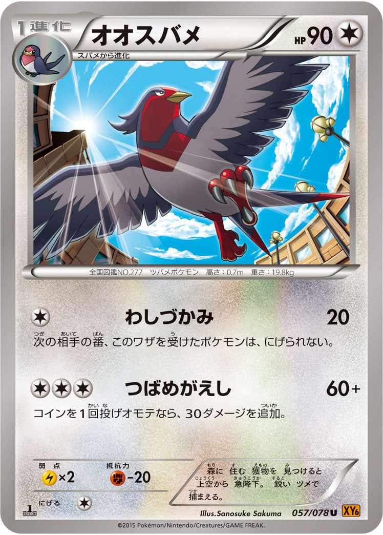 オオオスバメ[057/078][U][XY6]
