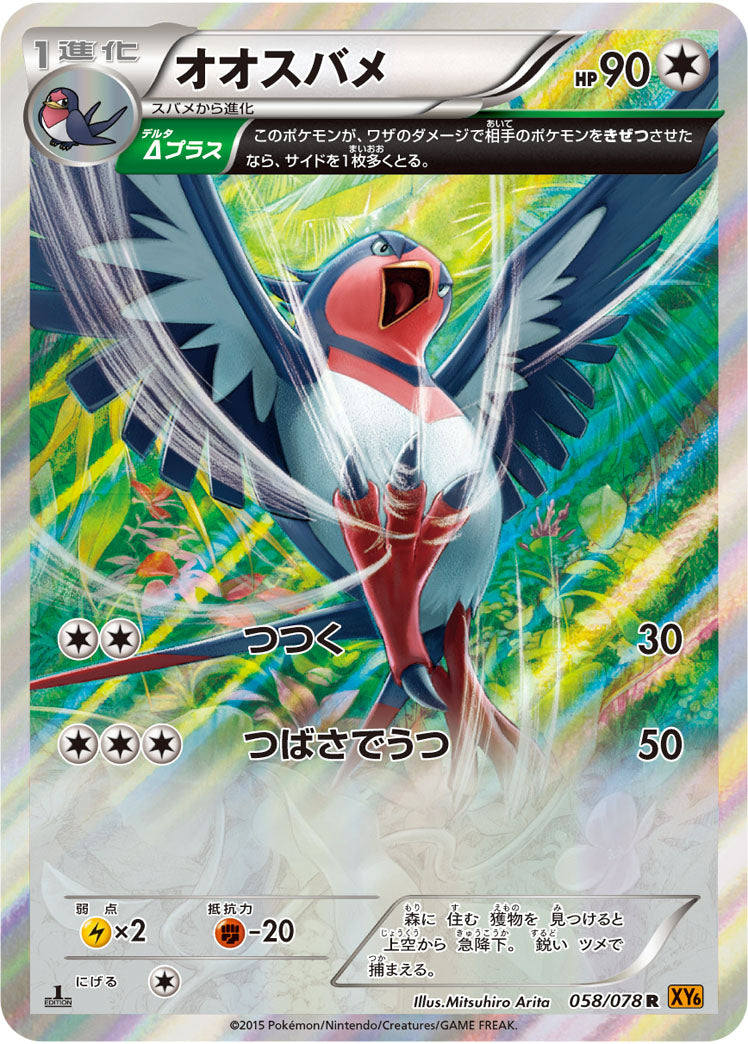 オオスバメ[058/078][R][XY6]