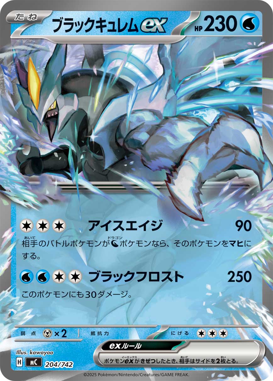 ブラックキュレムex(ノーマル仕様)[204/742][-][MC]